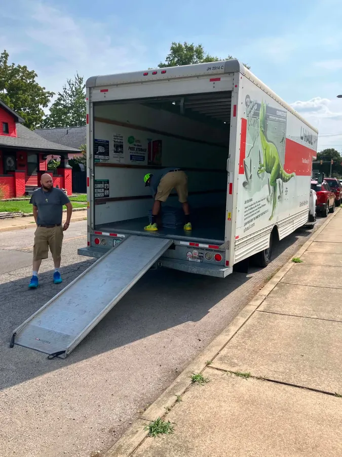 Ready Now Anytime crew working on a local moving job