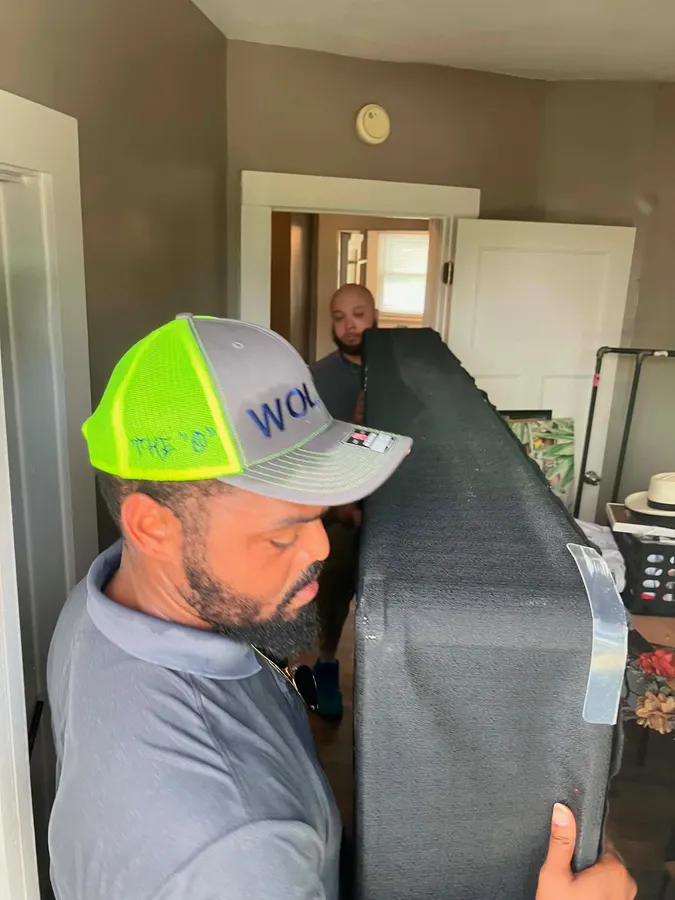 Ready Now Anytime moving crew handling household furniture