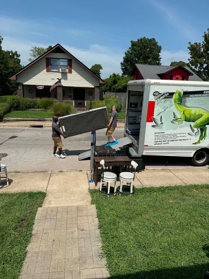 Ready Now Anytime team carefully moving household items