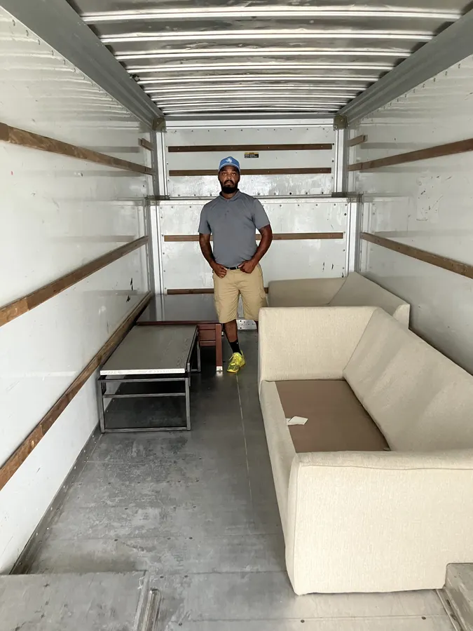 Ready Now Anytime crew working on a local moving job