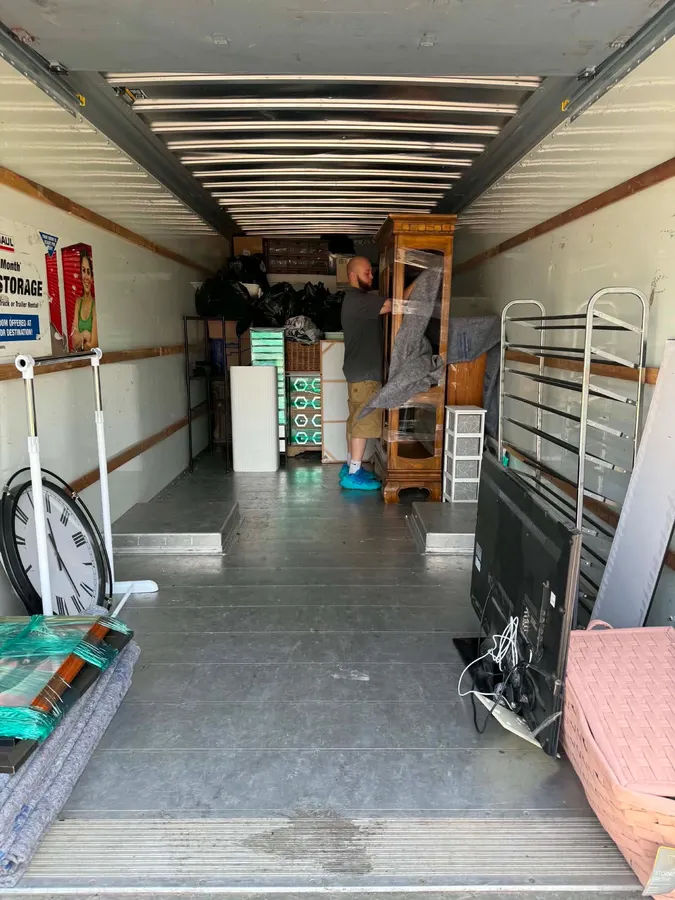 Ready Now Anytime crew working on a local moving job