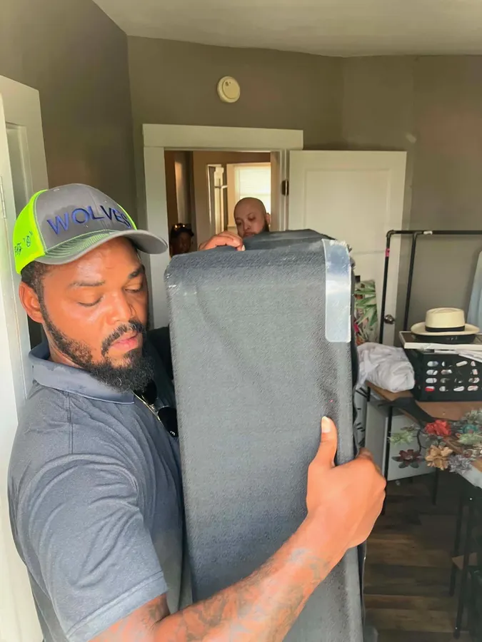 Ready Now Anytime crew working on a local moving job