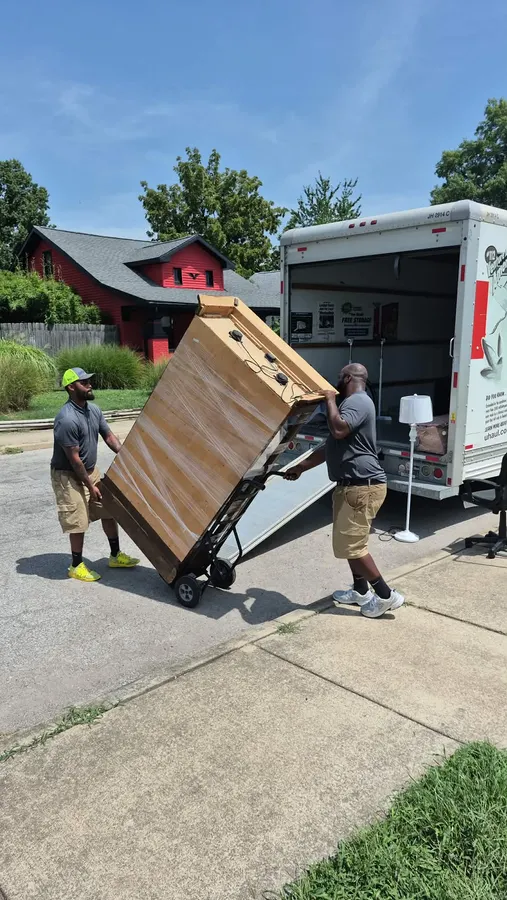 Ready Now Anytime crew working on a local moving job
